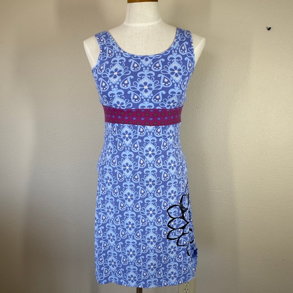 ZINNI Garnet Hill Womens XS Dress Yoga SunDress Athleisure Beach Tank Twist Back